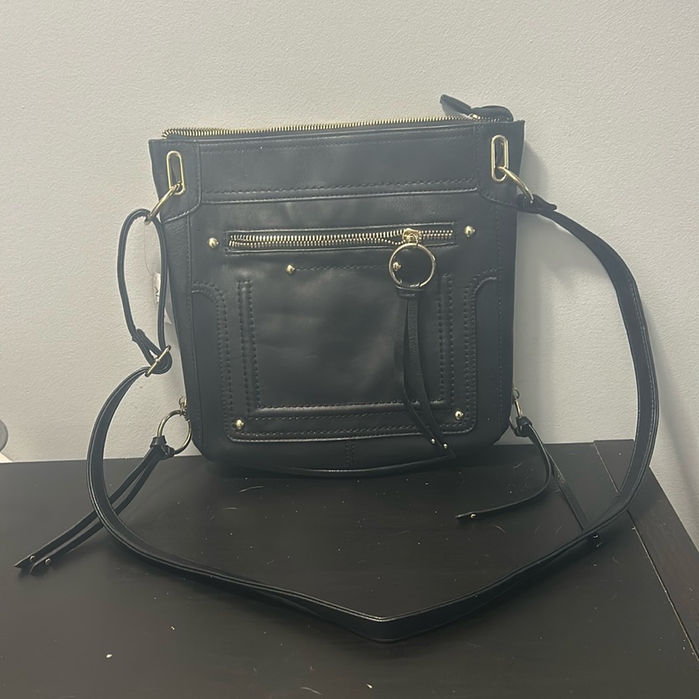 Aldo black leather  crossbody bag
